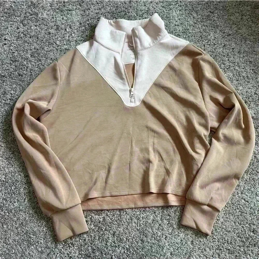 Sincerely Jules Two-Tone Beige and Cream Jacket